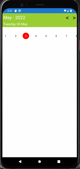 Implementing a Horizontal Calendar in Xamarin.Forms